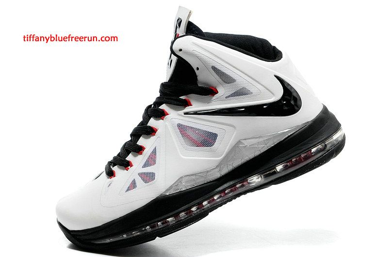 Lebron X White Black Cheap Lebron 10 Shoes 541100 003