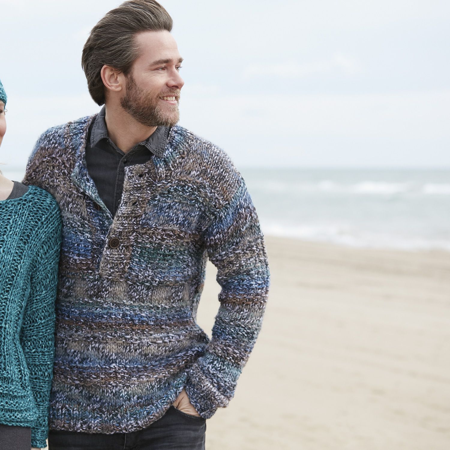 patroon breien haken heren trui herfst winter katia 6100 13 Trui Heren Lente Zomer modellen & patronen | Katia