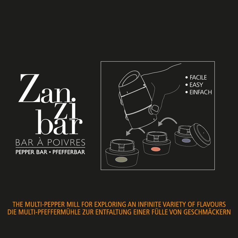 ZANZIBAR multi pepper mill by Peugeot - 2016 on Behance Peugeot, Pepper Mill, Zanzibar, Le Moulin, Easy, Stuffed Peppers, Multi, Behance, Pepper