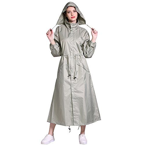 wasserdicht Universaltextilien Herren Regenmantel//Regenjacke Lange L/änge