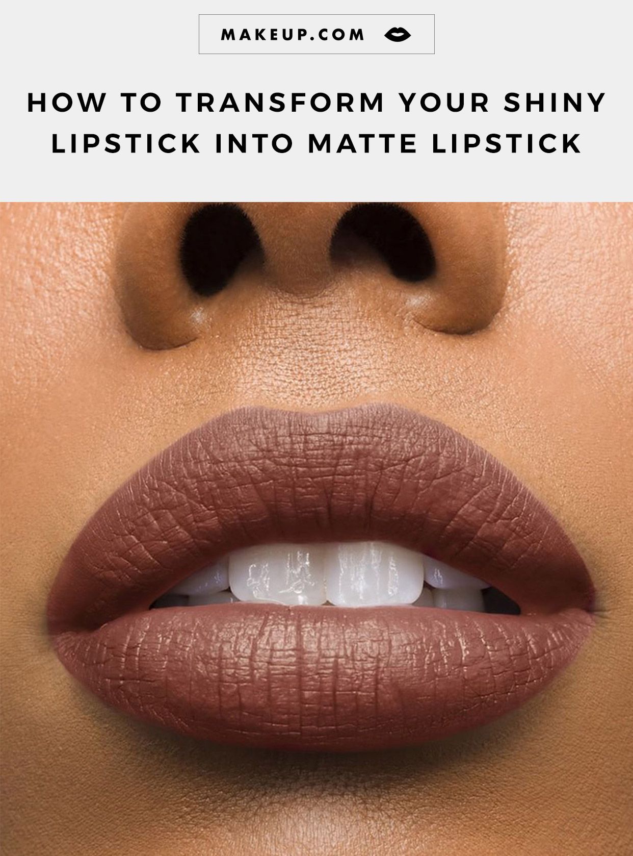 How To Transform Your Glossy Lipstick Into Matte According To A