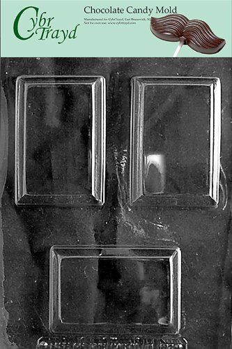 25 Silver Twist Ties and Chocolate-Molding Instructions Cybrtrayd Awareness Ribbon Miscellaneous Chocolate Candy Mold//Packaging Bundle of 25 Cello Bags