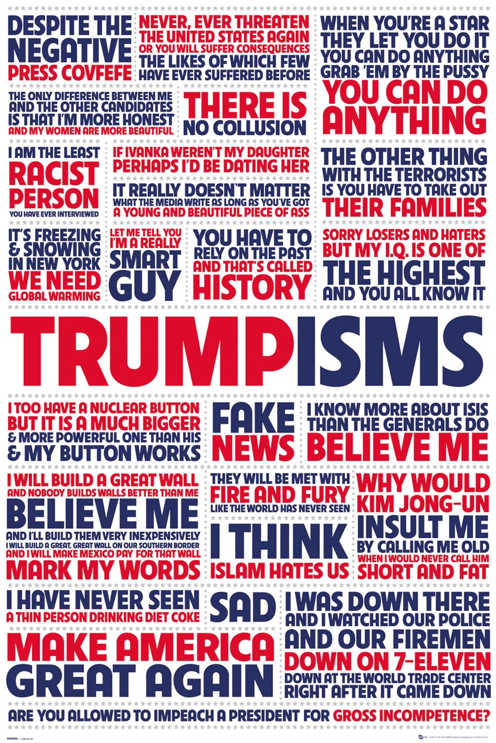 sjkkad Donald Trump Gem/älde Lustige Retro Poster Leinwand HD Drucke Bilder Wohnkultur 3 St/ücke Wohnzimmer Wandkunst-40x80 cm Kein Rahmen
