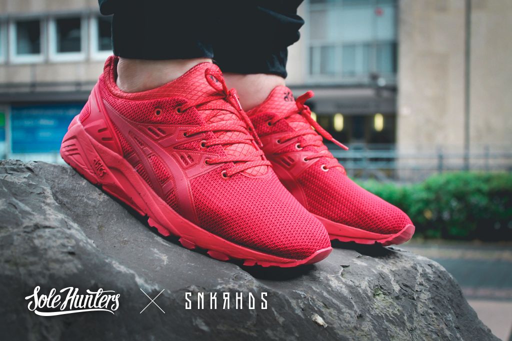 asics gel kayano trainer evo red