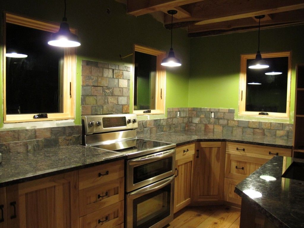 Green Corner Kitchen Design Ideas Rustic Rectangle Stacked Stone Green Corner Kitchen Design Ideas Rustic Rectangle Stacked Stone