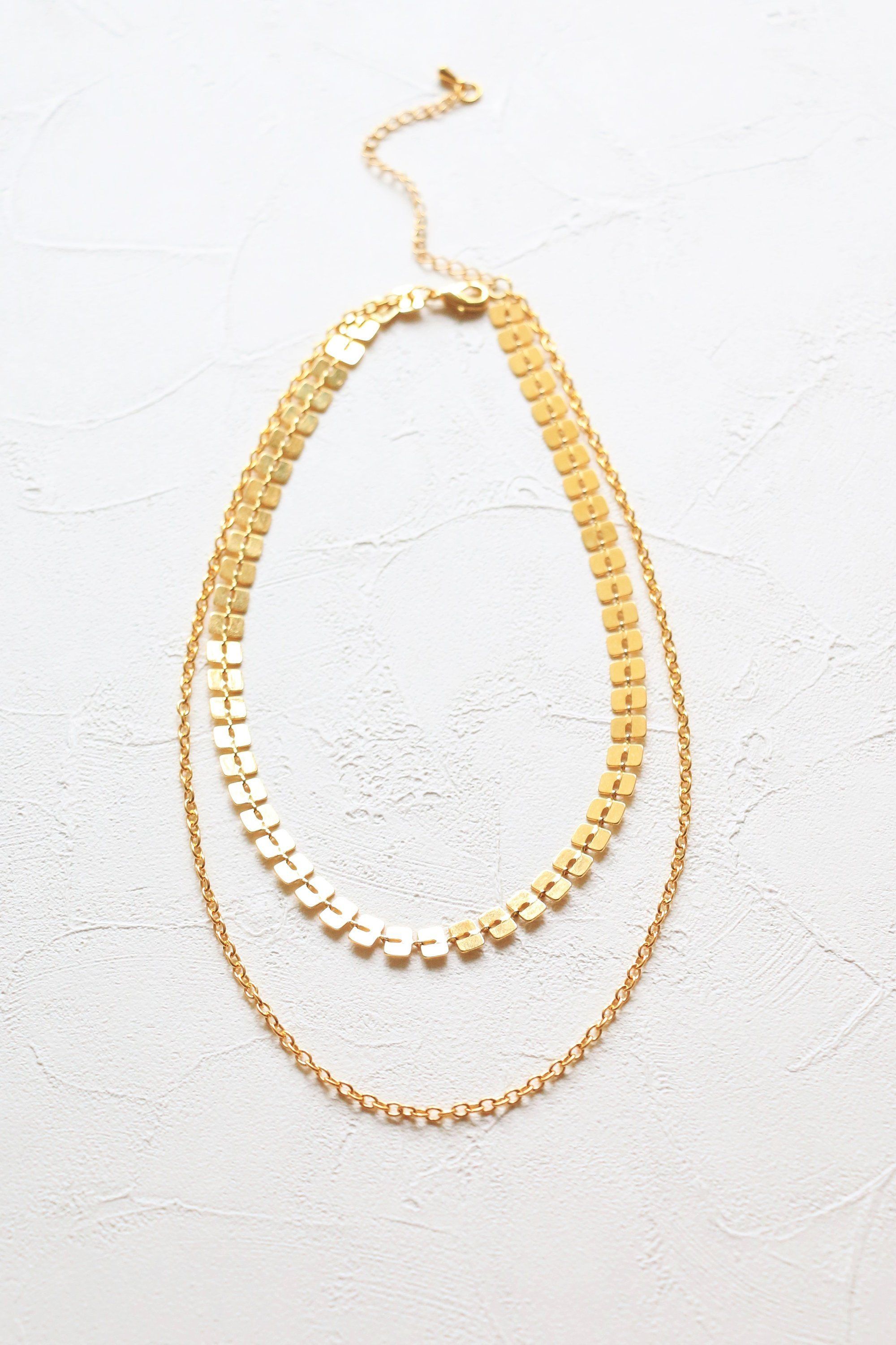 CS-DB Vintage Gold Color Leaf Pendants Silver Necklaces
