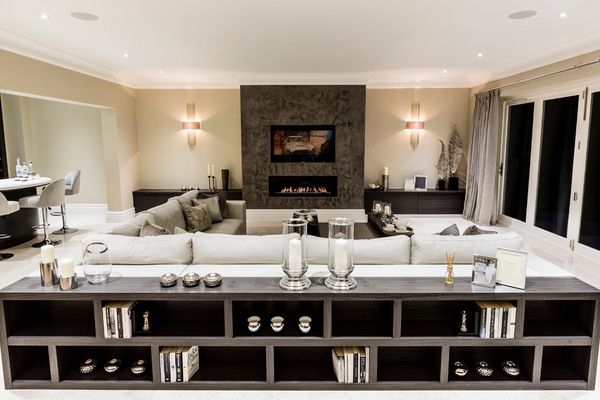 Contemporary Family Room Furniture Long Table With Storage Modern Room Contemporary Family Furniture Long Table