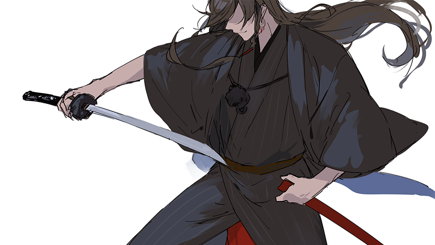 Anime guy with katana
