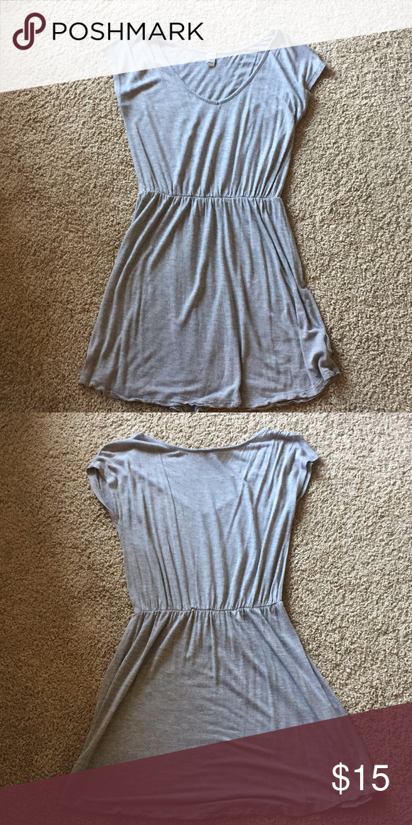 Simple Cotton Grey Dress