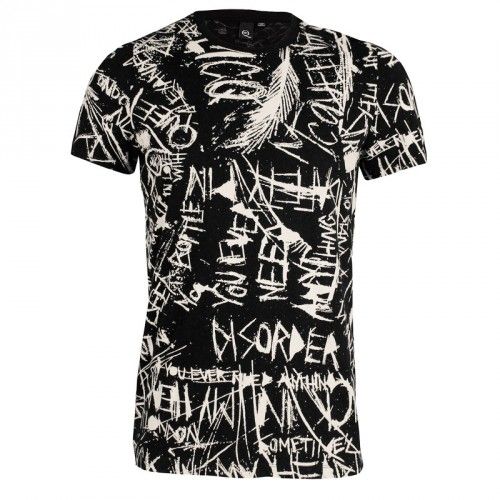 Mcq Alexander Mcqueen Graffiti Print T Shirt Black Garmentquarter T Shirt Mens Tshirts Cool T Shirts