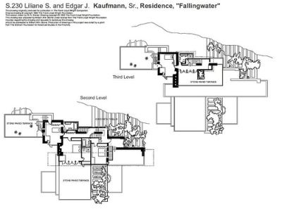 la maison sur la cascade, plan 2 - Frank Lloyd Wright MAISON - plans maisons gratuit logiciel dessin plan maison la maison sur la cascade, plan 2 - Frank Lloyd Wright MAISON - plans maisons gratuit logiciel dessin plan maison