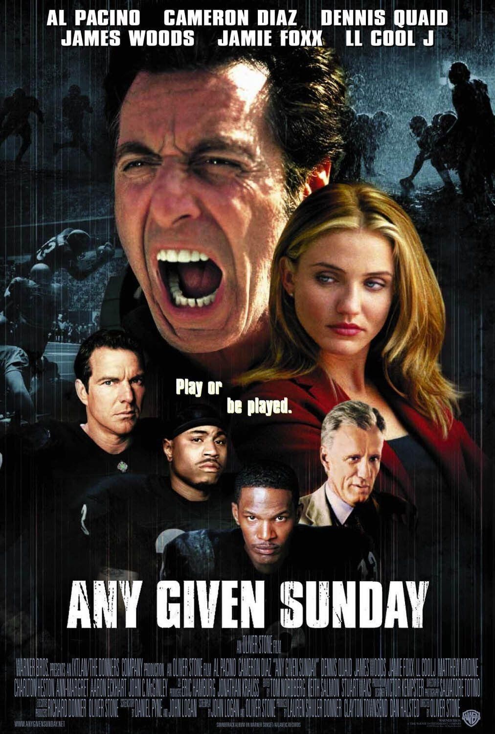 Al Pacino makes one of his best performances in Any Given Sunday ~ one