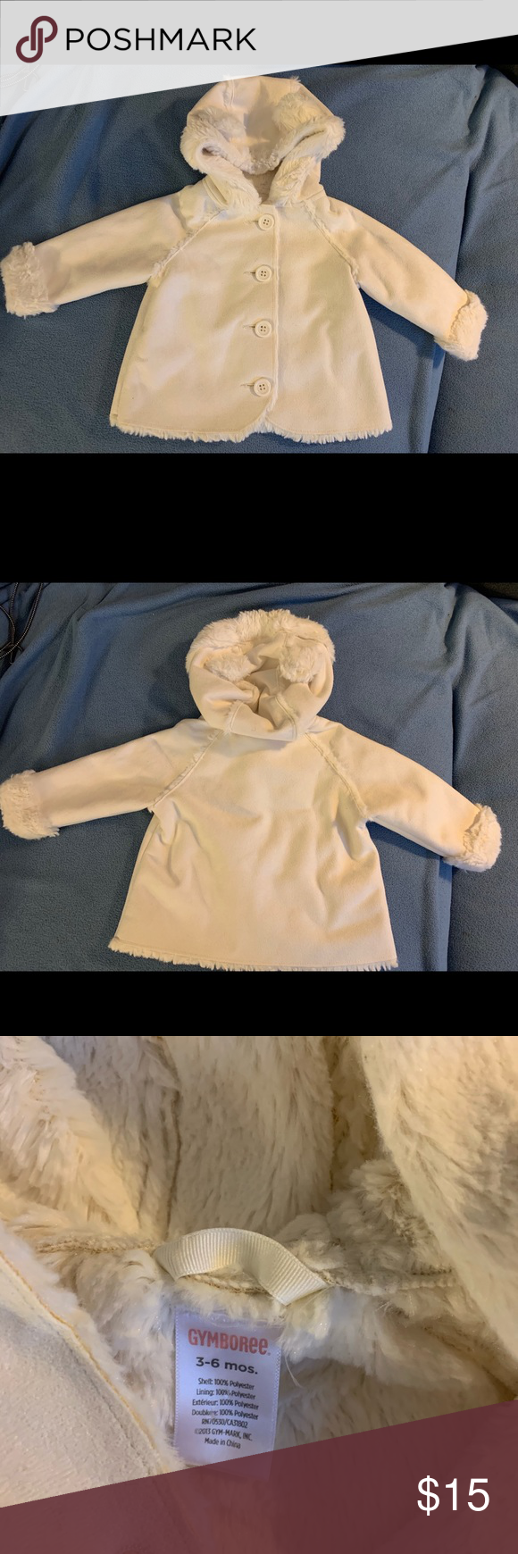 New Infant Hooded Gymboree Jacket Adorable New Size 3/6 Mo. Hooded Gymboree Jack...