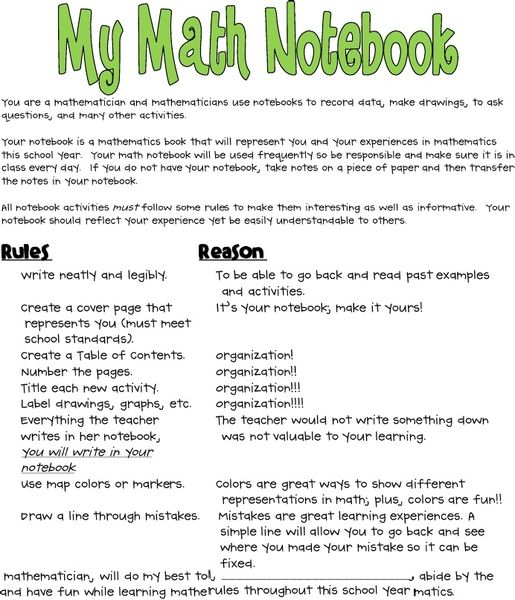 Math Notebook Rules Math Journal Math Notebook Math math-notebook-rules-math-journal-math-notebook-math