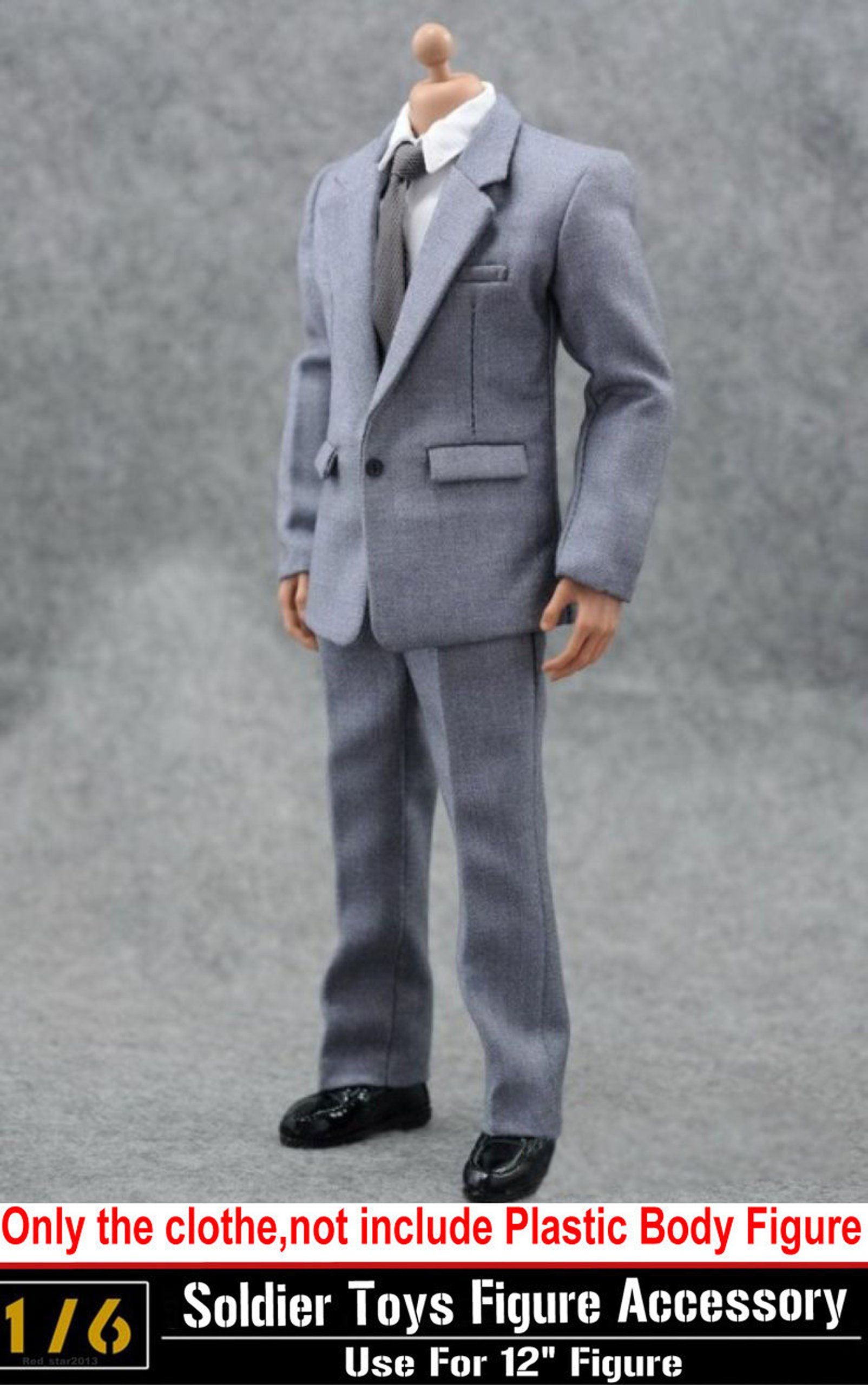 Men/'s Grey Long Coat Model For 1//6th 12/" Male Action Figure Doll Toy