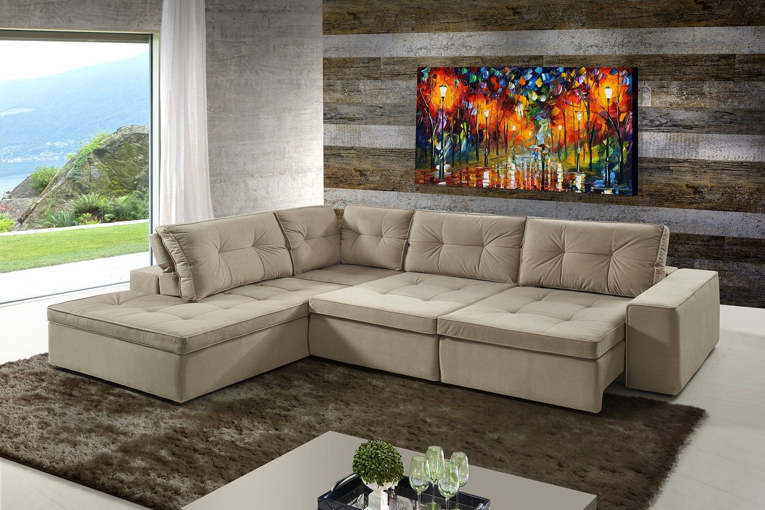 Sof De Canto 5 Lugares Retr Til E Reclin Vel Occasionne -> Estofados De Canto Confortavel Para Sala Pequena Sof De Canto 5 Lugares Retr Til E Reclin Vel Occasionne -> Estofados De Canto Confortavel Para Sala Pequena