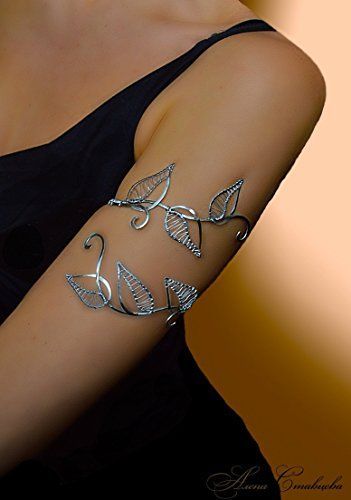 Handmade Upper Arm Wrap Forest Nymph Cuff Jewelry Handmade Upper Arm Wrap Forest Nymph Cuff Jewelry Bicep Bracelet Silver Copper Or German Find