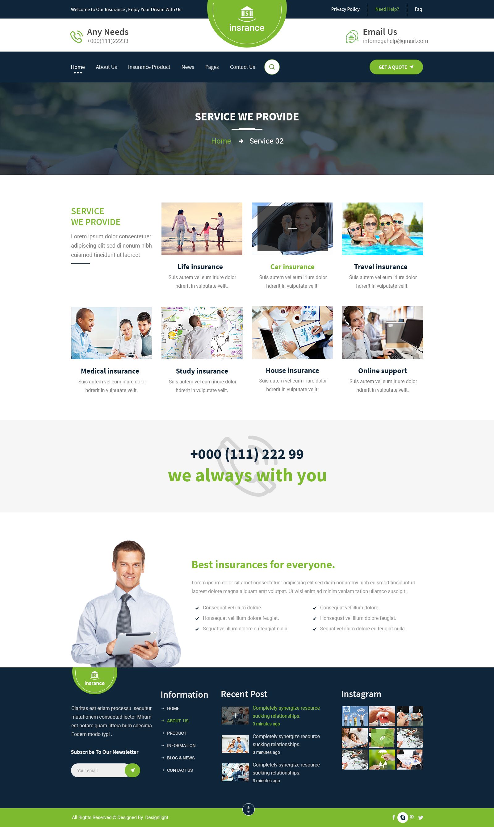 Insurance Business Psd Template Business Insurance