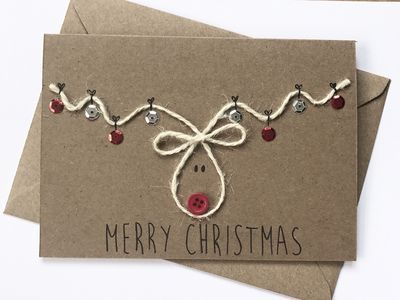 PaperArtsy: 2018 Topic 22: Clean & Simple Christmas Ideas {Final Topic of 2018} Homemade Christmas Cards, Christmas Card Crafts, Christmas Cards To Make, Christmas Wrapping, Homemade Cards, Holiday Crafts, Reindeer Christmas, Handmade Christmas Crafts, Chrismas Cards