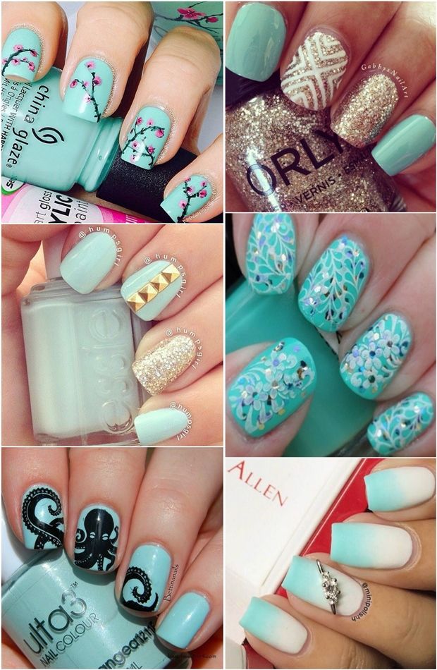 Tiffany Blue Nail Art Designs For The Summer. Nails Pinterest Tiffany blue nail art designs for the Summer. - Tiffany Blue Nail Art Designs For The Summer. Nails Pinterest