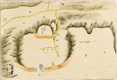 極秘諸国城図 より 真田丸絵図 松江歴史館所蔵 京都新聞 歴史 京都 図 極秘諸国城図 より 真田丸絵図 松江歴史館所蔵 京都新聞 歴史 京都 図