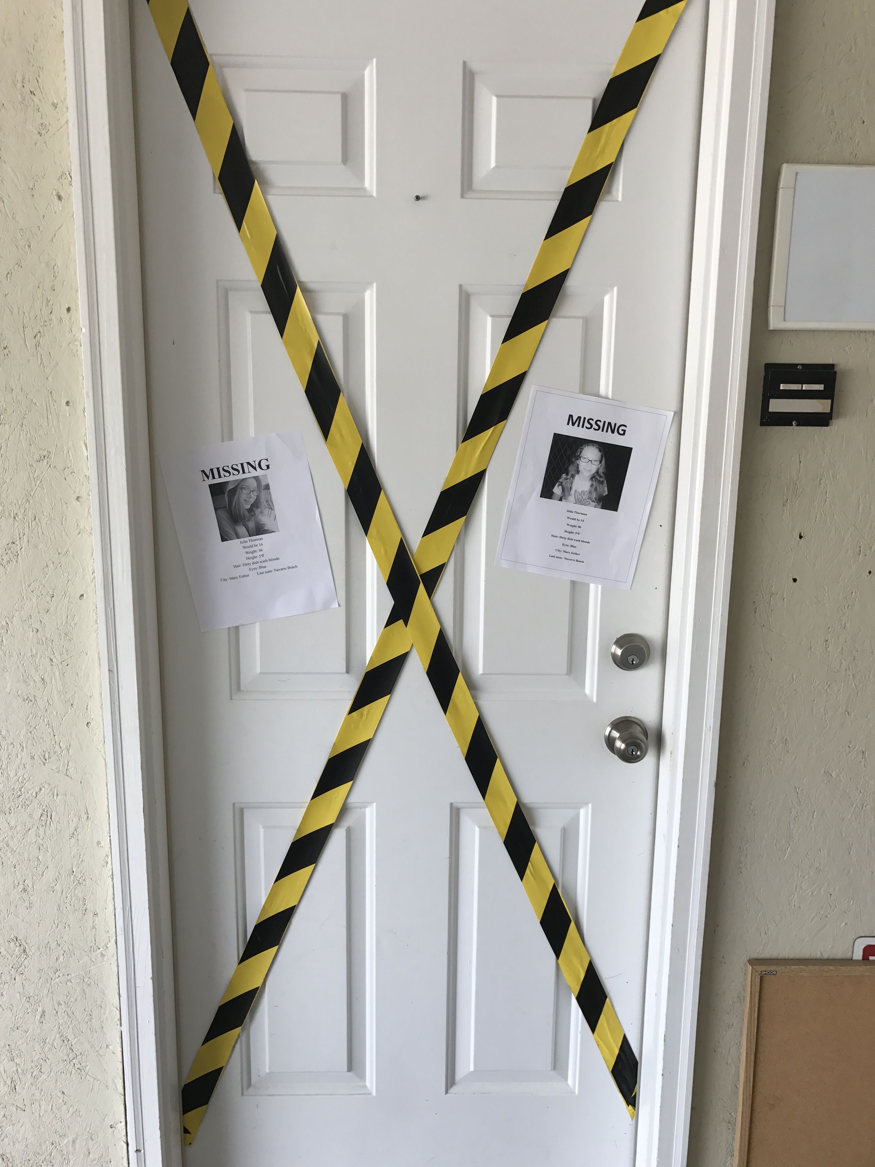 pretty little liars decorations missing persons flyers and caution flyers or liars