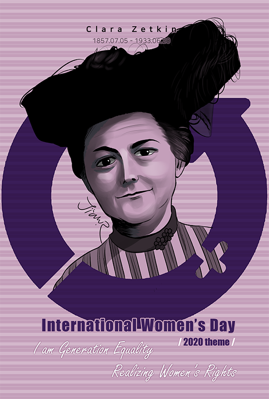March 8 Woman Clara Zetkin Women In History Women Womens Rights