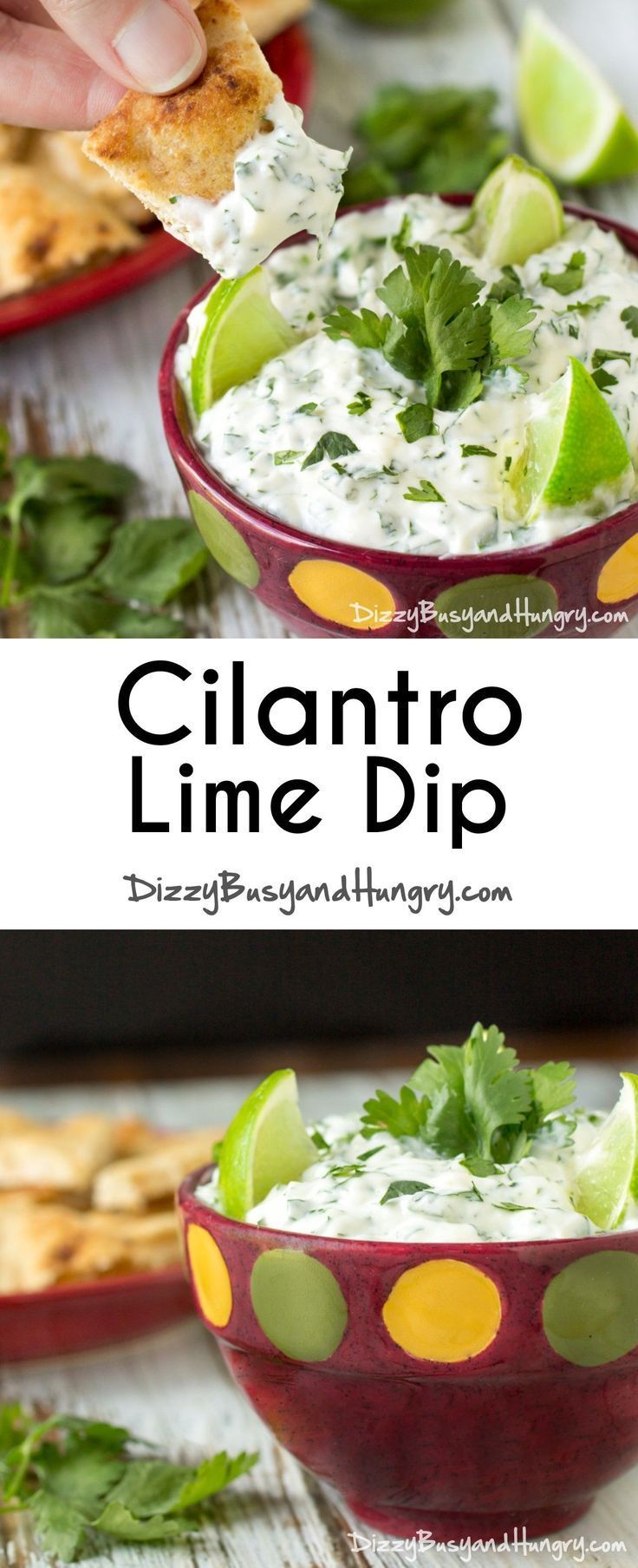 Cilantro Lime Dip #dipsandappetizers