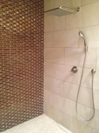 Our Palm Desert Master Bathroom Details Wall Tile Oceanside Gl Our Palm Desert Master Bathroom Details Wall Tile Oceanside Gl 1 25x5 Mini Extrados Harvest Irid 12x24 Lifestyle Beige Shower Aquabr 8102 16