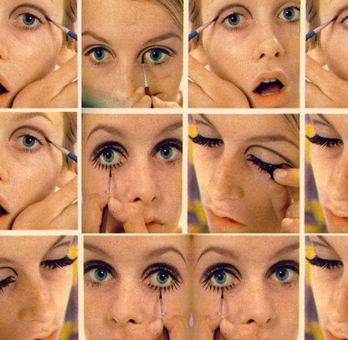 Twiggy Eye Makeup Tutorial With Images Twiggy Makeup 60s