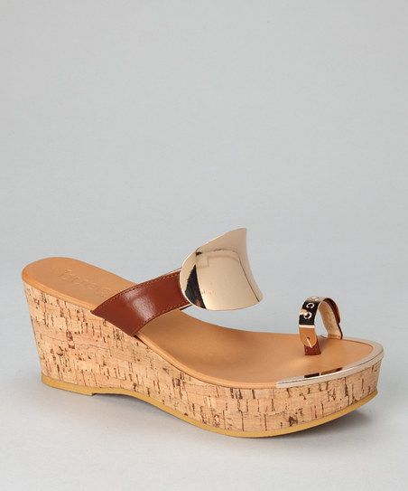Tan Carmine Sandal | zulily | Tan platform sandals, Platform sandals, Wood platform sandals