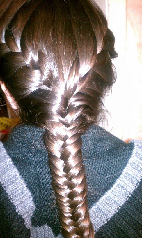Pin By Amanda Cosio On My Creations Fish Tail Braid Hair Styles Hair Beauty