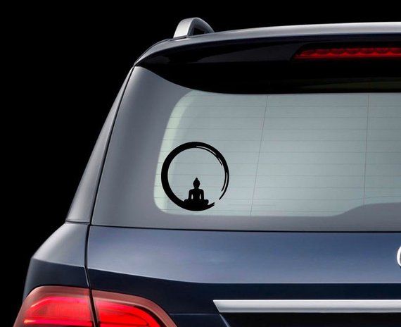 3/'/' 5/'/' or 6/'/' Yoga Meditation Emblem Car Bumper Sticker Decal