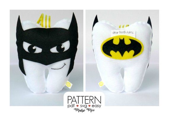 Boys Tooth Fairy Pillow Pattern Batman Superhero Tooth Fairy Pillow Pattern