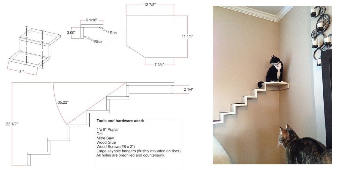 pin by maryanne h on cat climbs via stairs shelves cubes circles