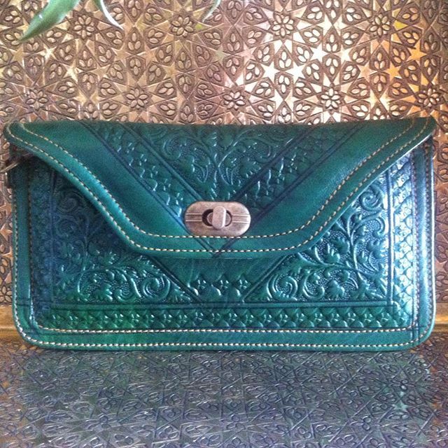 Green Moroccan Clutch Bag