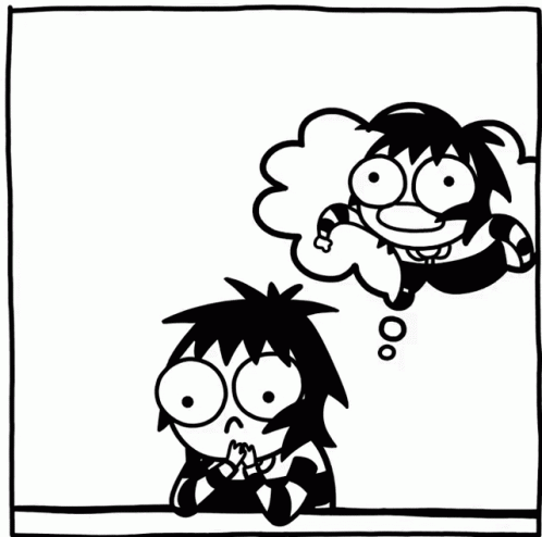 Sarahs Scribbles Sarah Anderson GIF - SarahsScribbles SarahAnderson Overthinking - Discover & Share GIFs | Sarah's scribbles, I am awesome, Overthinking