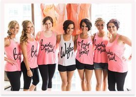 Bridal Outfits For Getting Ready Wedding Gallery Cute Bridesmaid And Bride Shirts To Wear On The Wedding Day