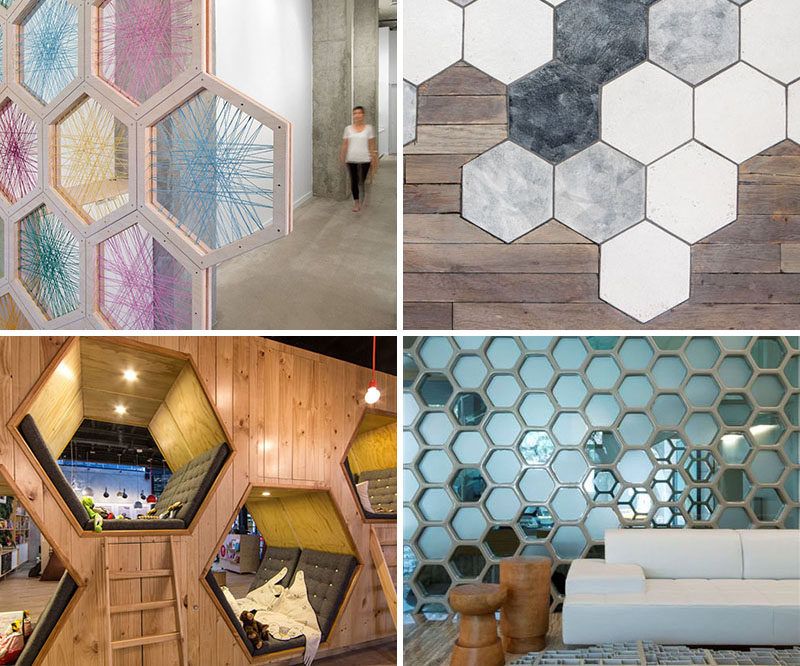 contemporist 19 ideas for using hexagons in interior hexagon design studio