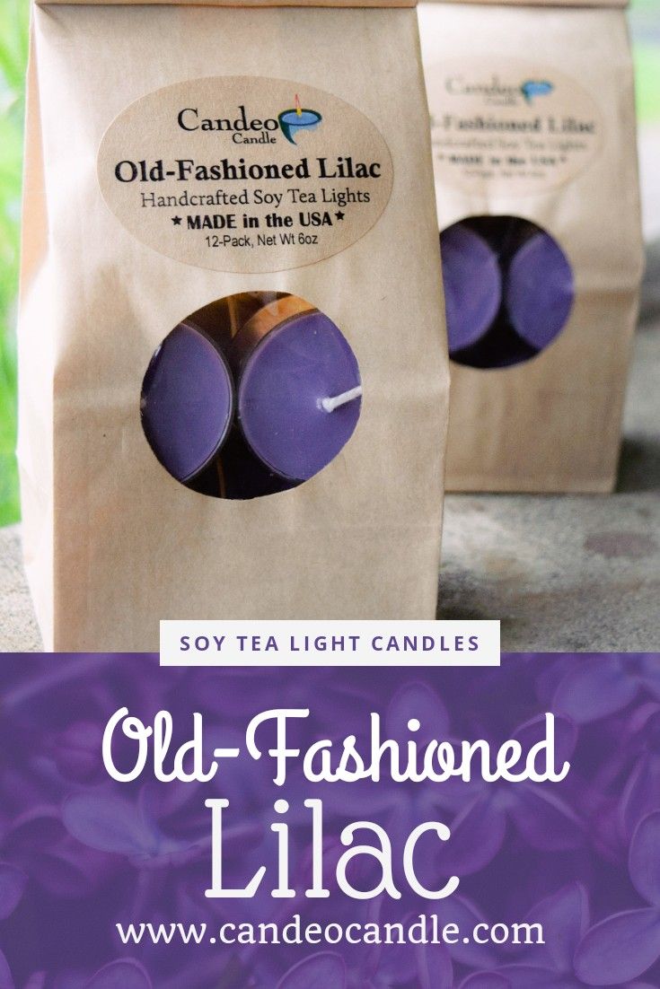 New Version 12 Pack Clear Cup Candles Scented Soy Tealights Old-Fashioned Lilac