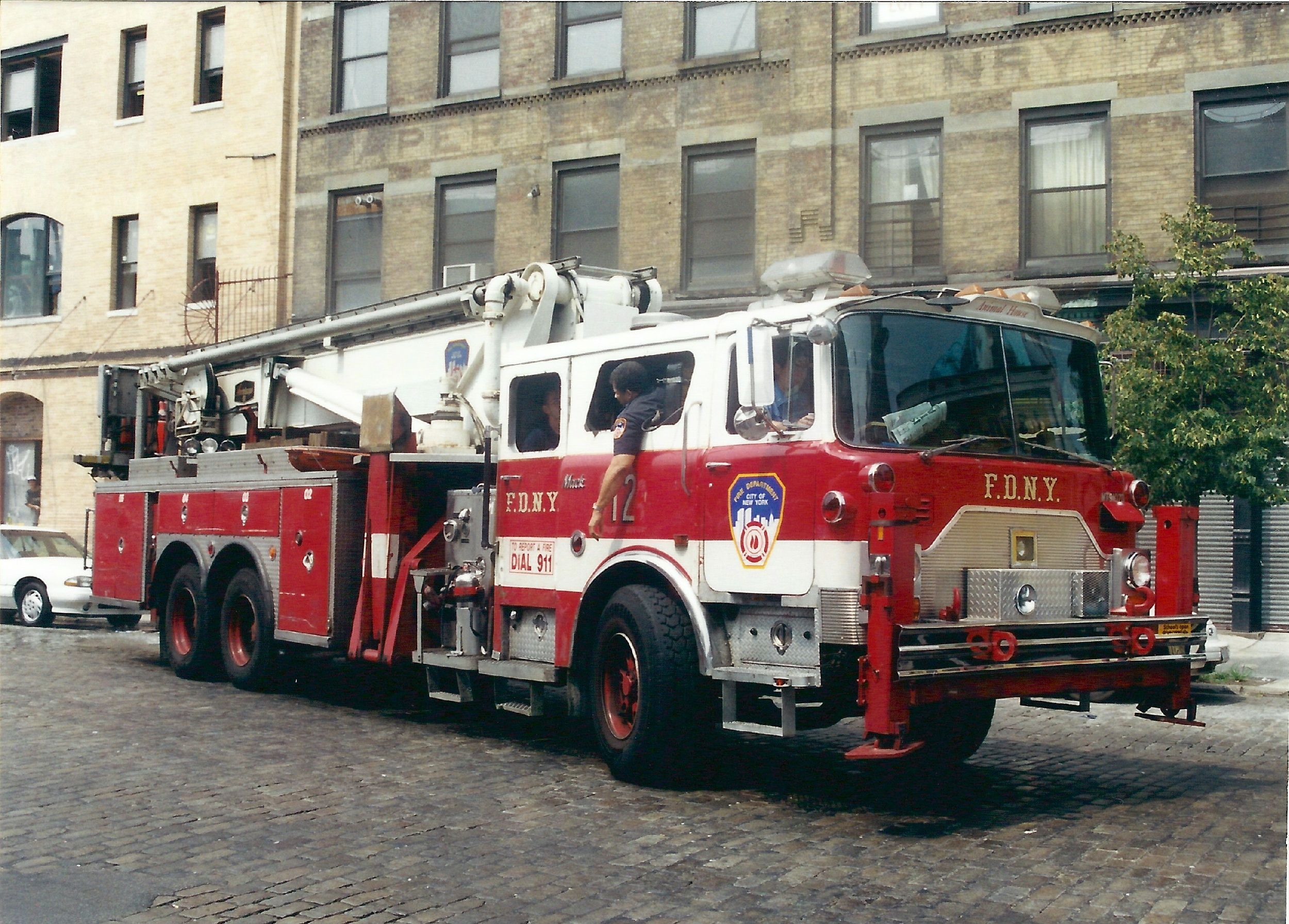 f d n y mack cf tower ladder 12 retired firefighting civil