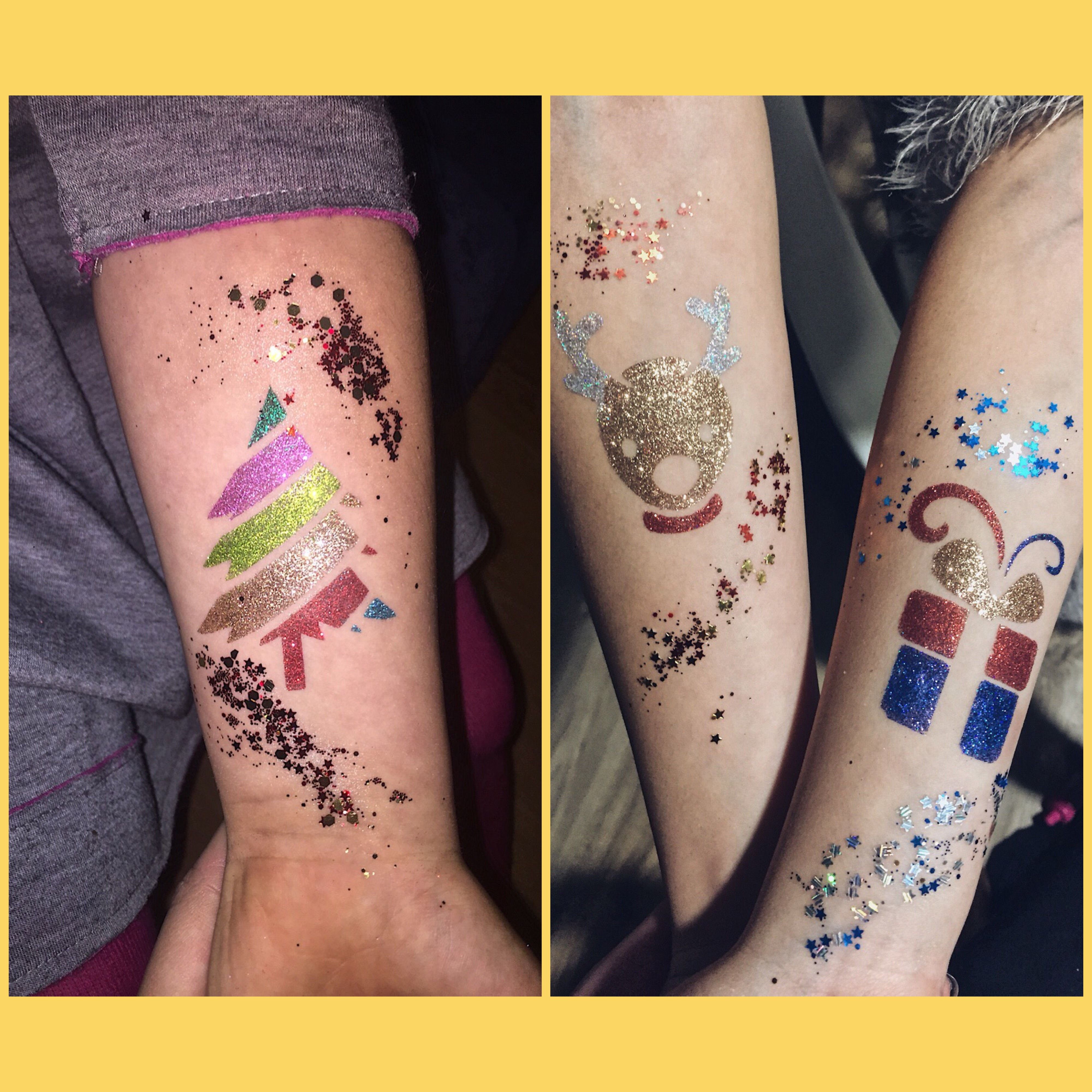 Świąteczne tatuaże brokatowe/Glittertattooos for Christmas Glitter Świąteczne tatuaże brokatowe/Glittertattooos for Christmas Glitter