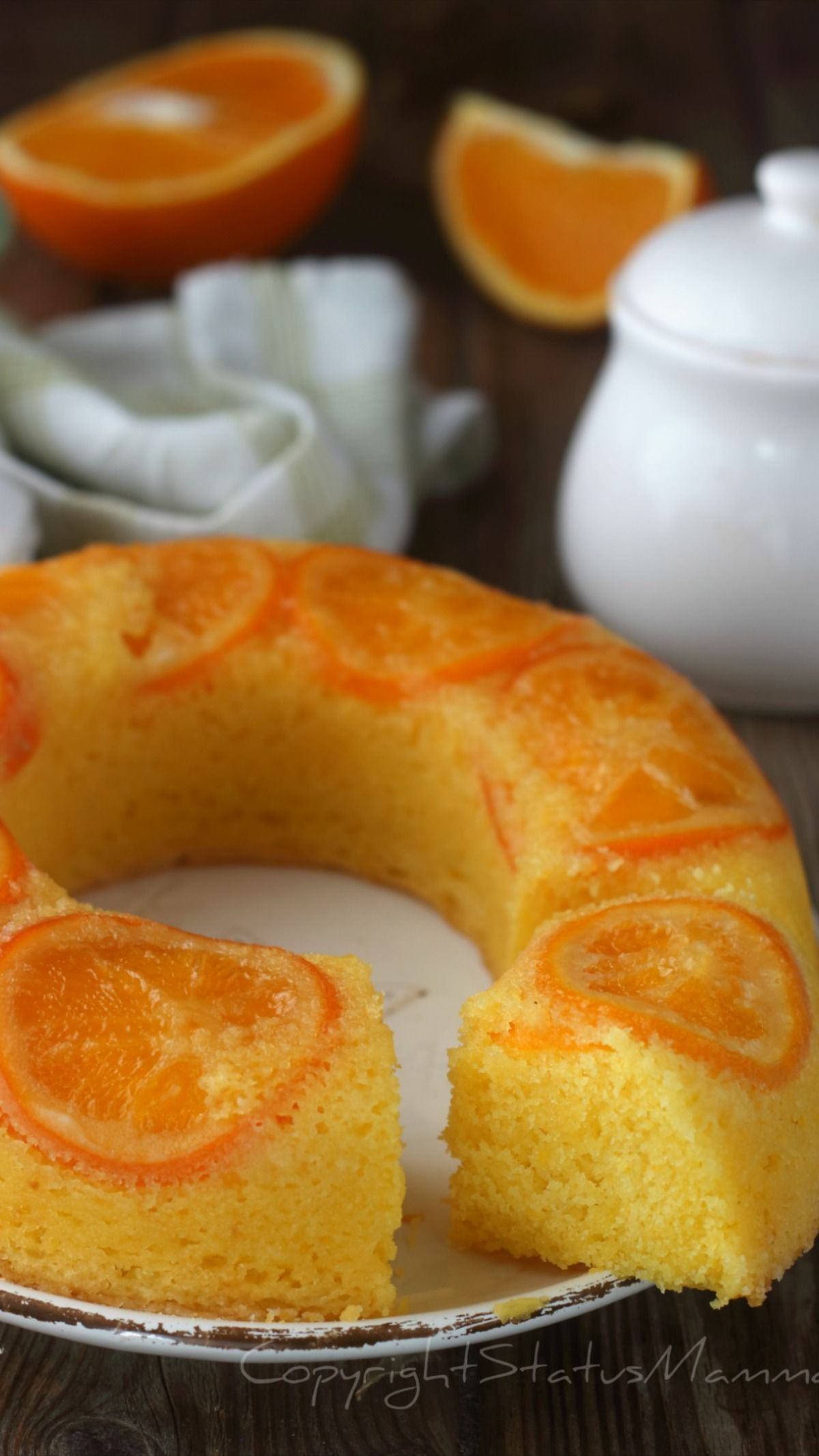 CIAMBELLA ROVESCIATA ALL’ARANCIA anche Bimby
