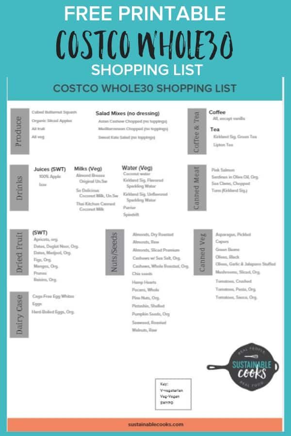 The Essential Whole30 Costco Shopping List Whole 30 costco, Meal prep