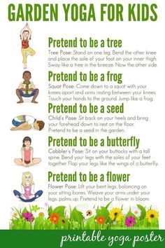 Yoga for Kids: Garden Themed Yoga Complete With Printable Poster