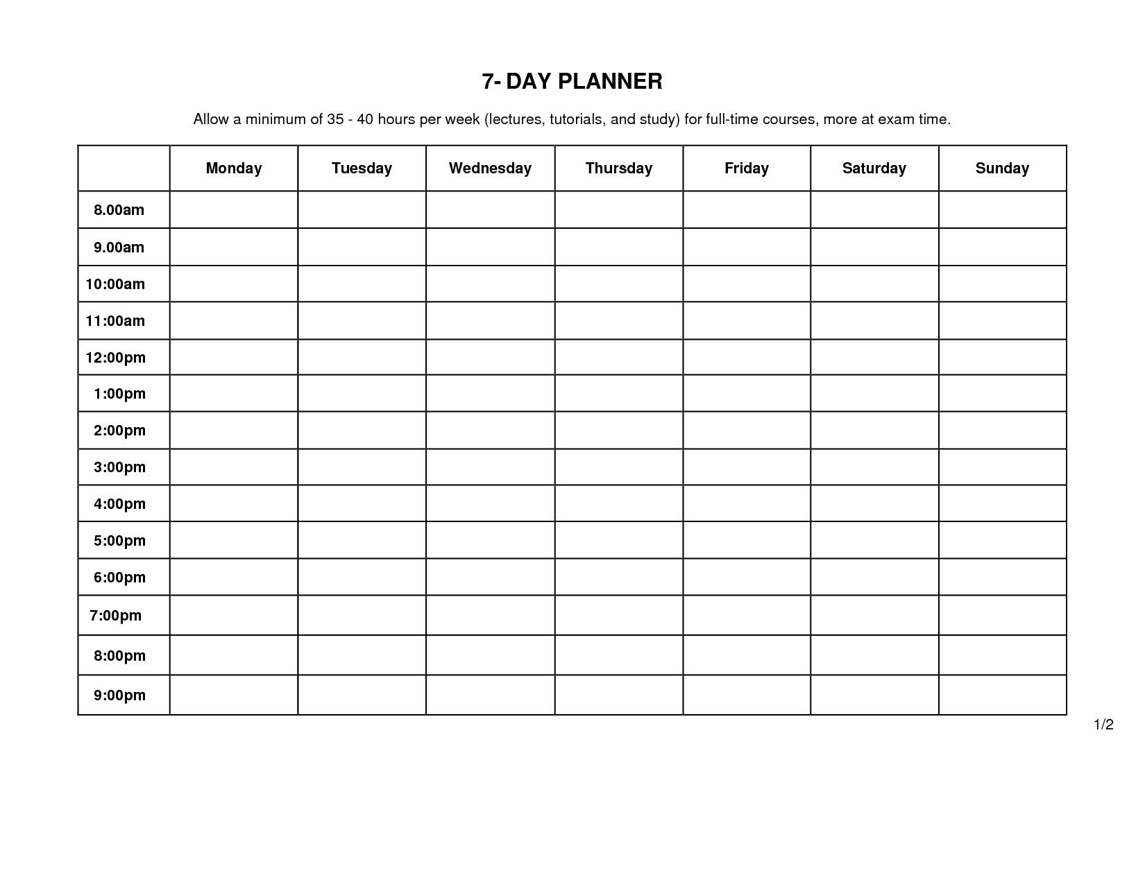 7 day menu planner template inspirational ask aunt eee