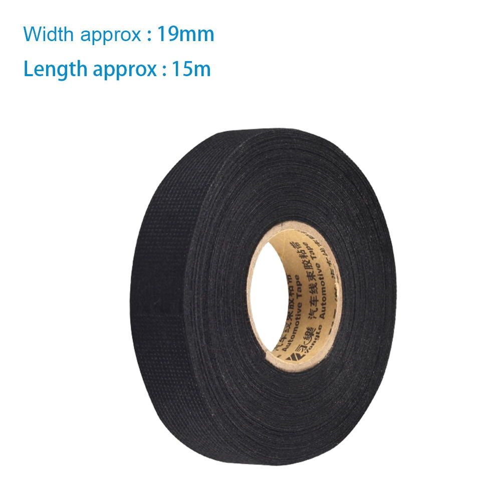1pcs 0.3mm*1.9cm*15m fabric Cloth Tape automotive wiring harness glue high