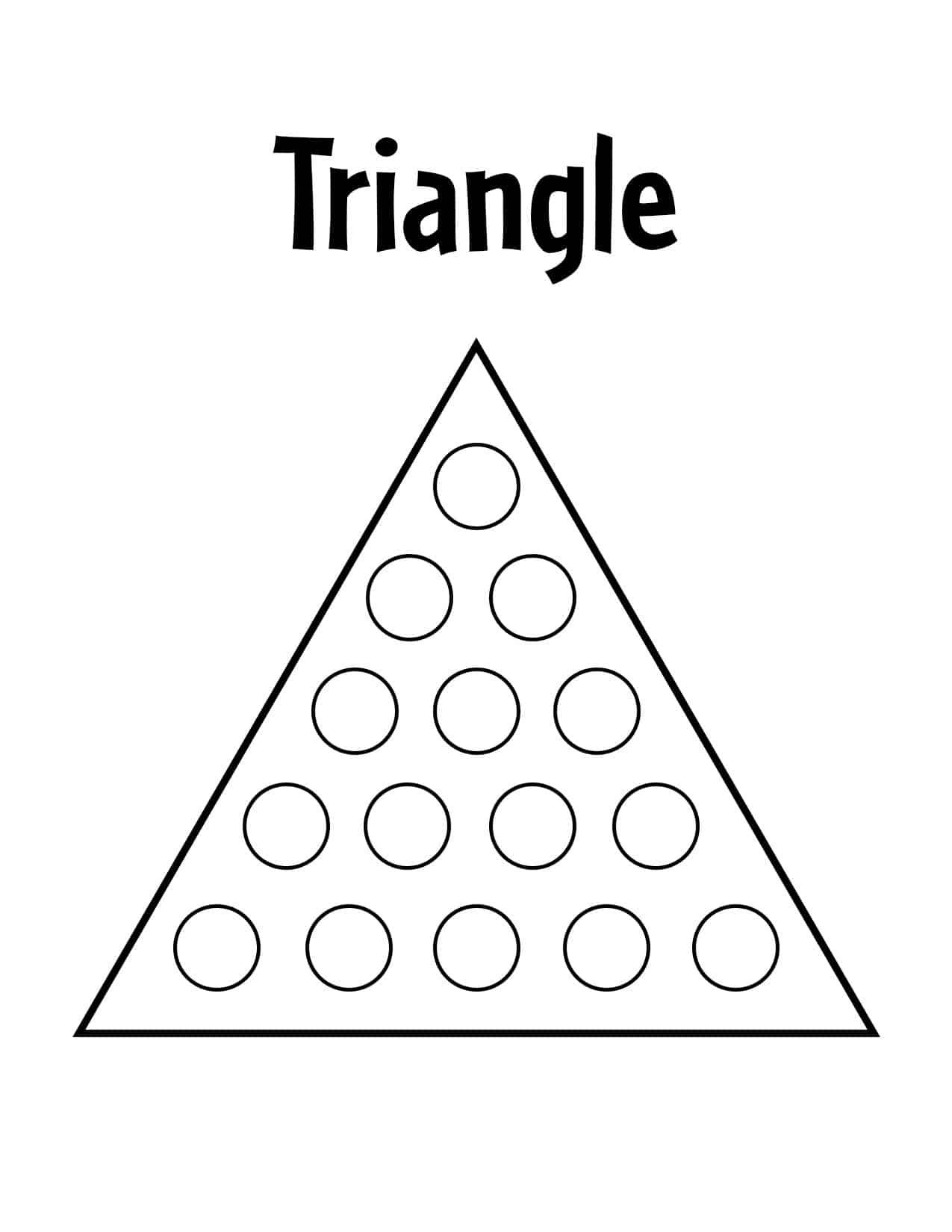 Free Triangle Worksheets for Preschool!