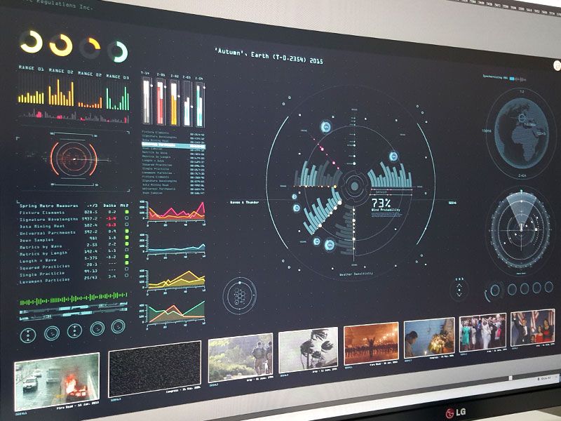 Futuristic GUI for Scifi Short