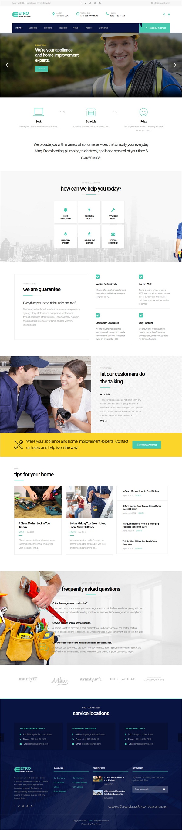 home improvement website templates